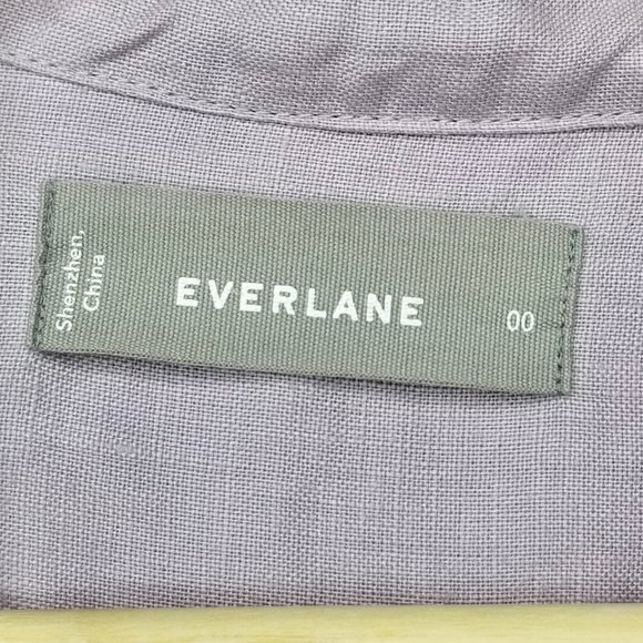 Everlane Women's Linen Relaxed Shirt in Purple - Picture 9 of 9